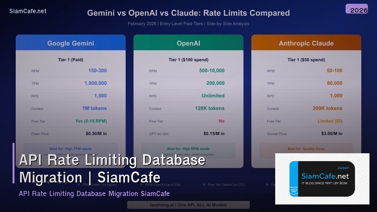 api rate limiting database migration