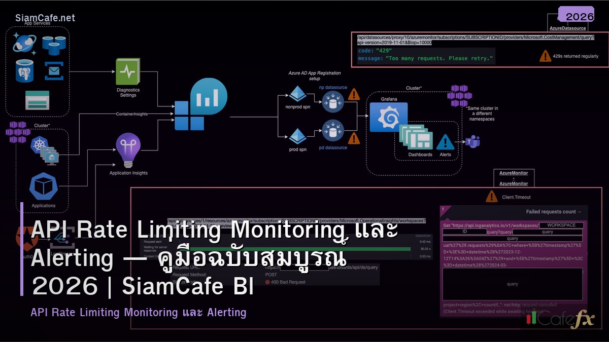 api rate limiting monitoring และ alerting