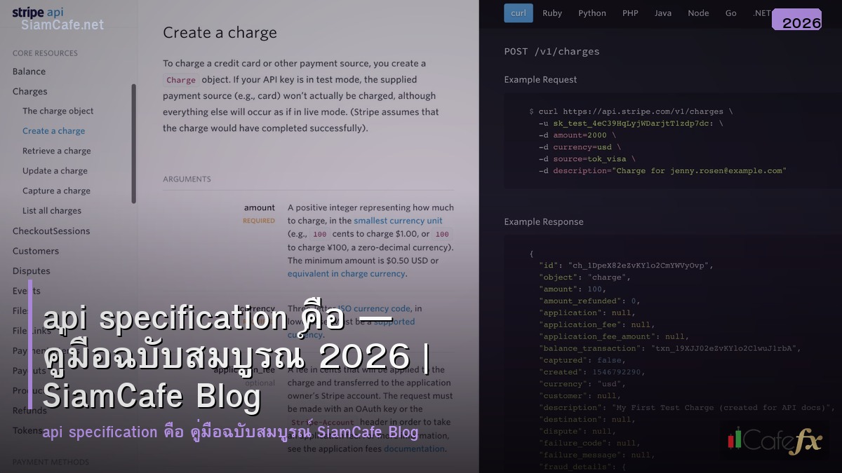 api specification คอ