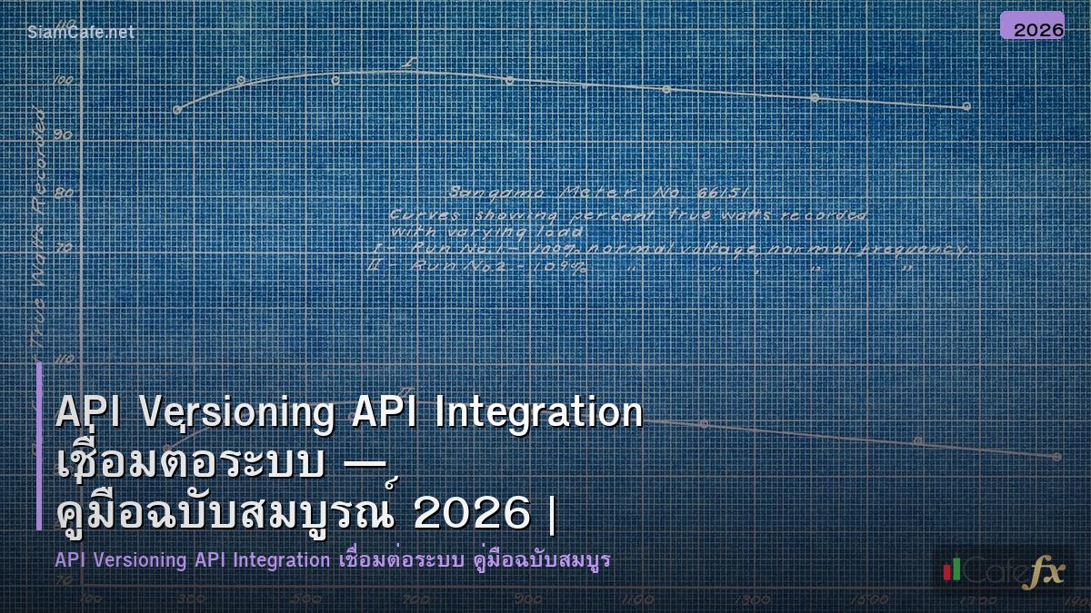 api versioning api integration เชอมตอระบบ
