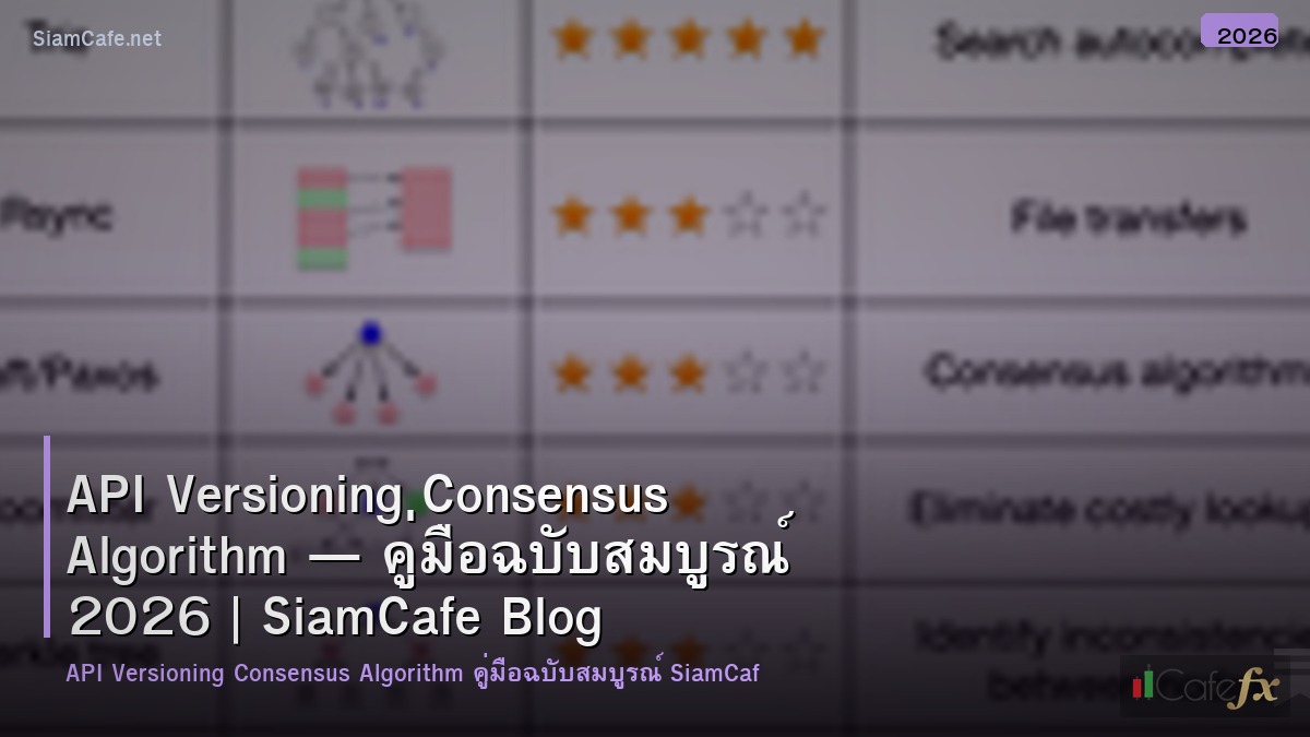 api versioning consensus algorithm