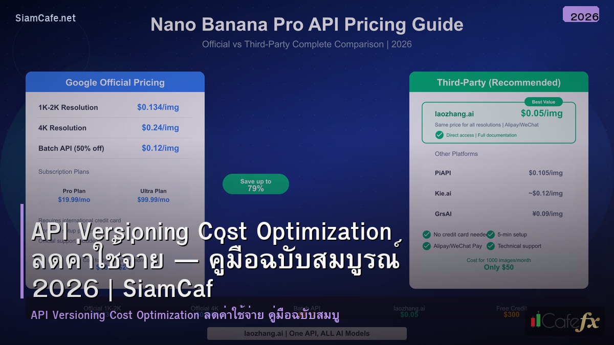 api versioning cost optimization ลดคาใชจาย