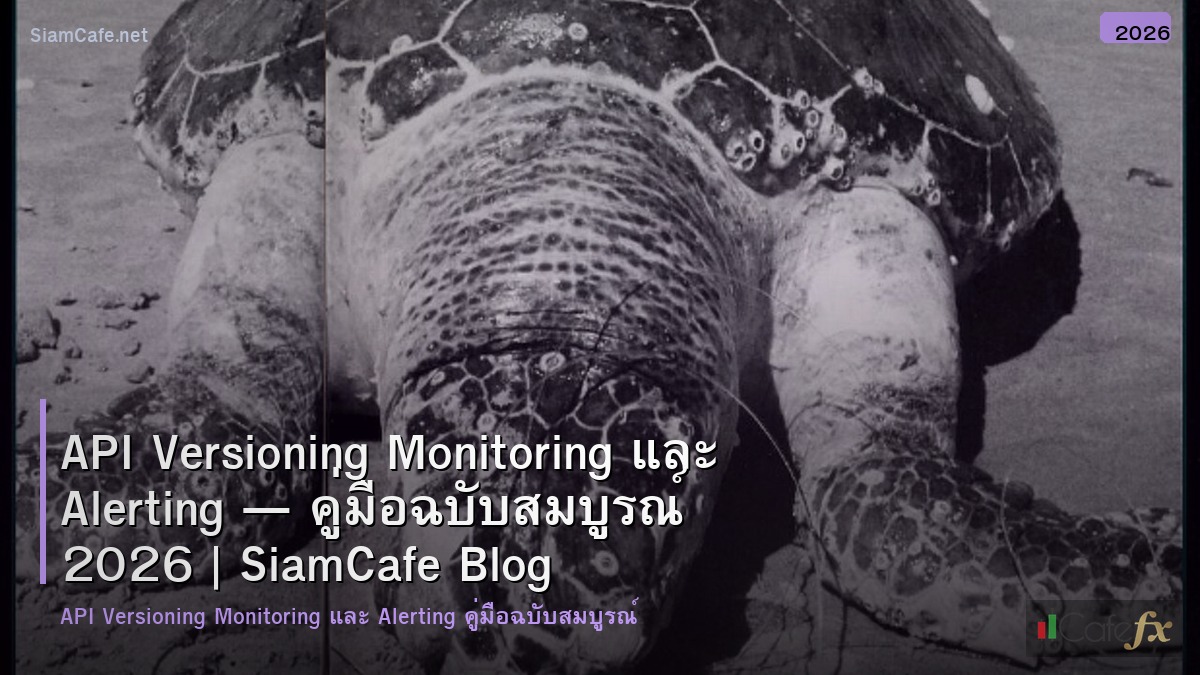 api versioning monitoring และ alerting