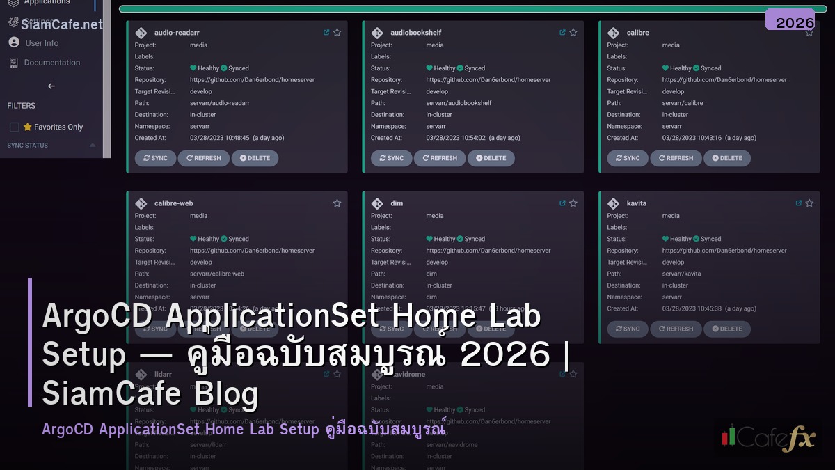 argocd applicationset home lab setup