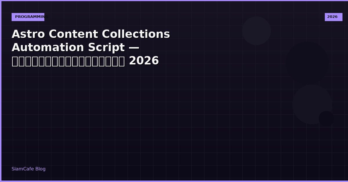 astro content collections automation script