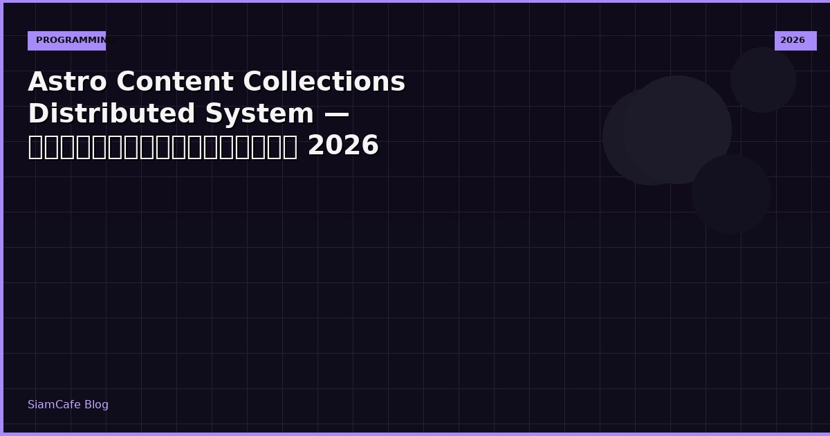 astro content collections distributed system