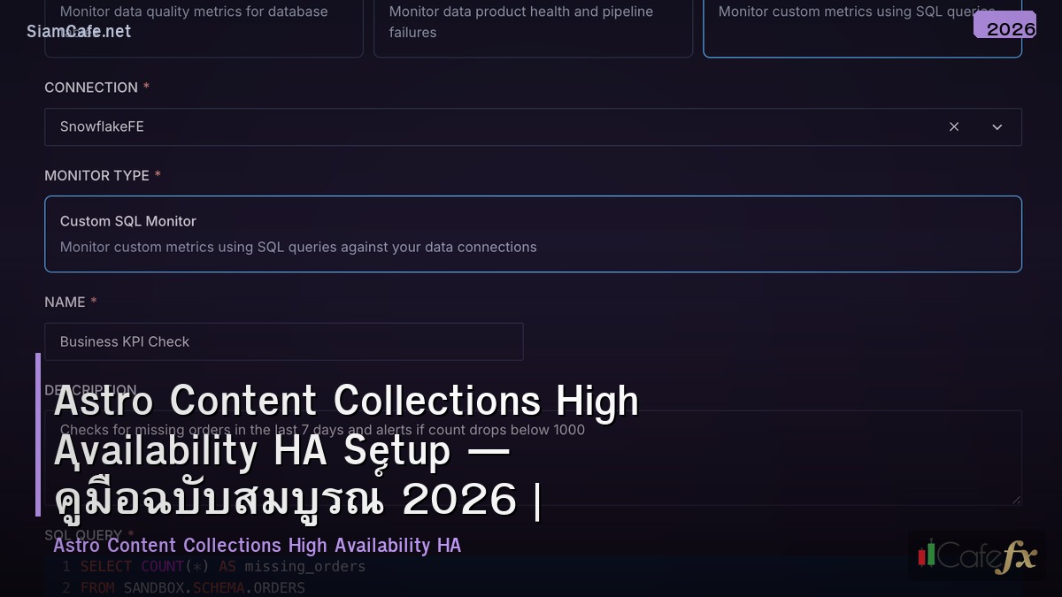 astro content collections high availability ha setup
