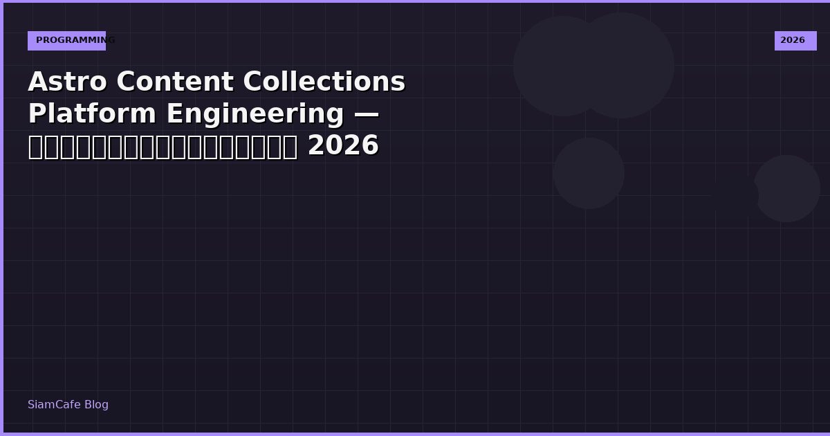astro content collections platform engineering