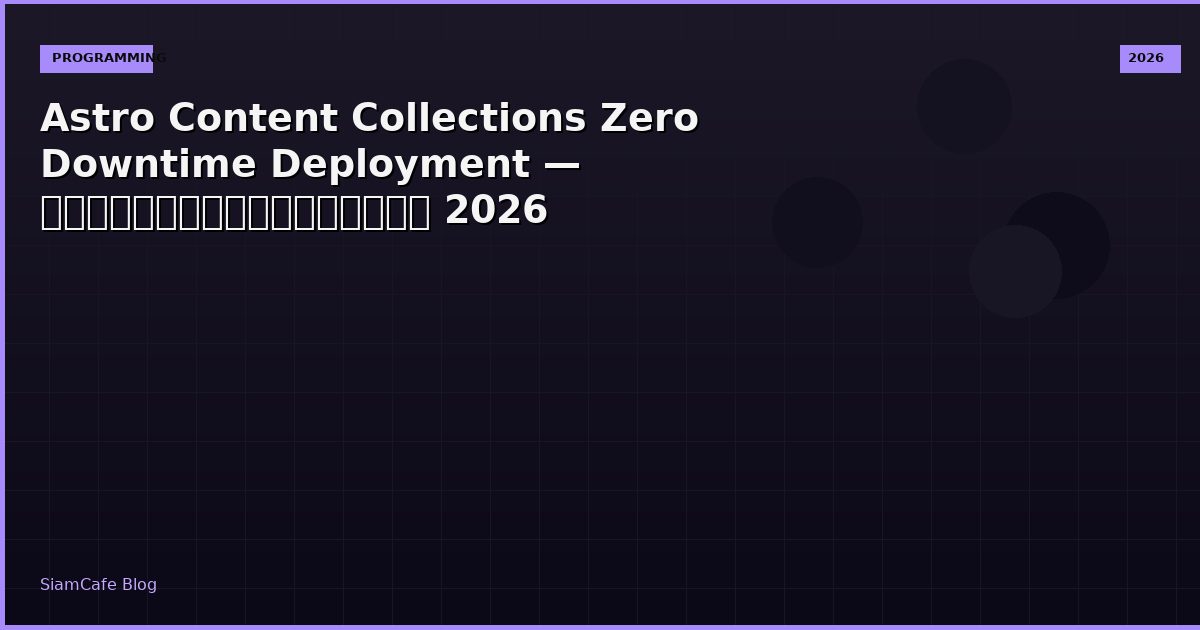 astro content collections zero downtime deployment