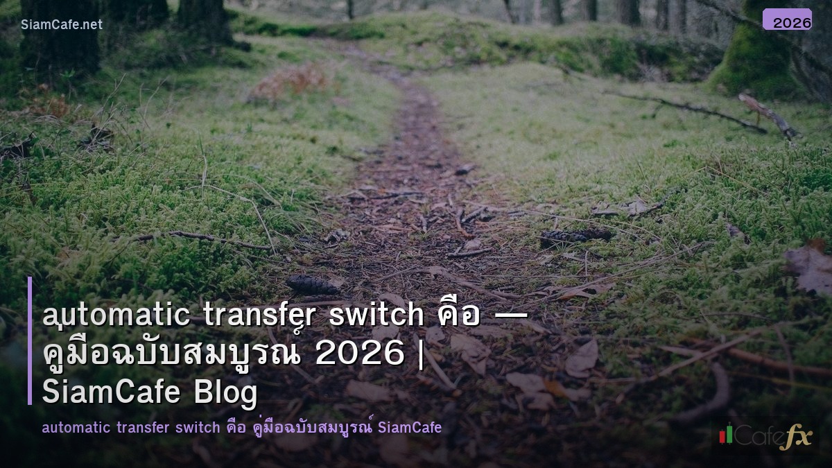 automatic transfer switch คอ