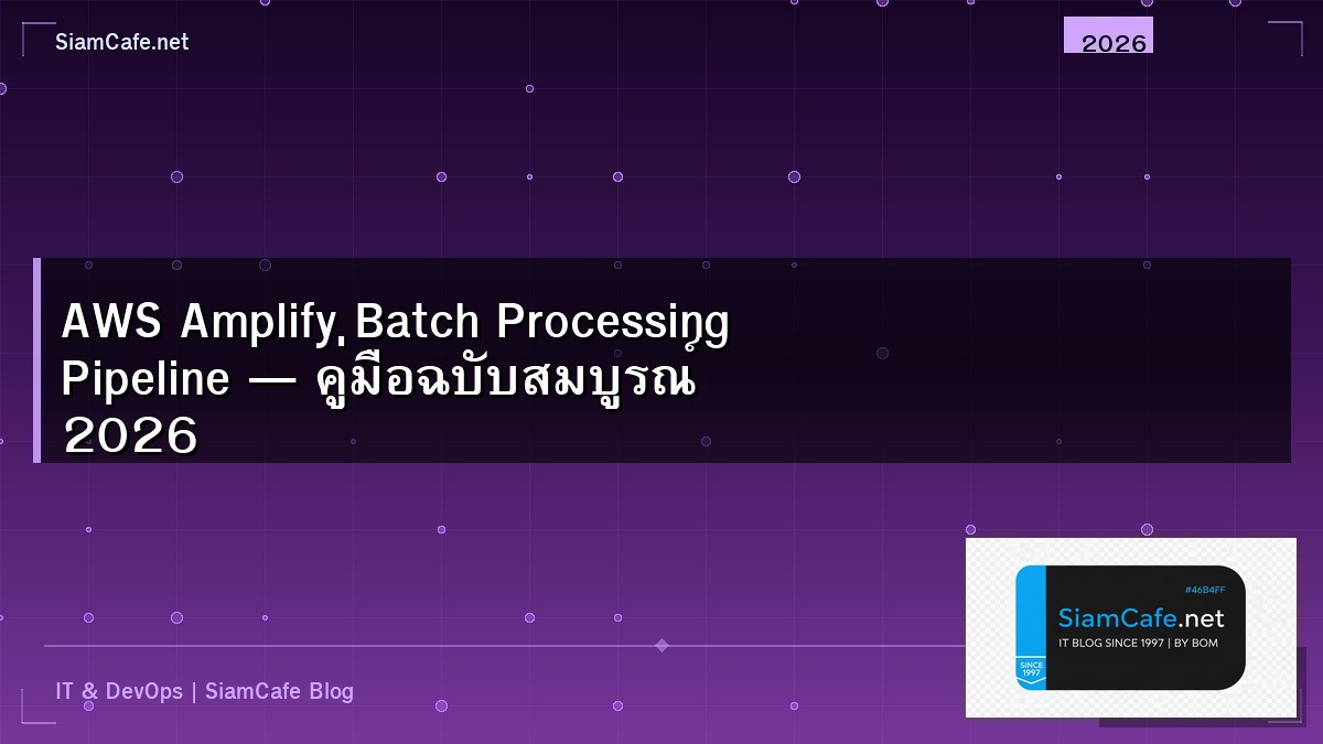 aws amplify batch processing pipeline