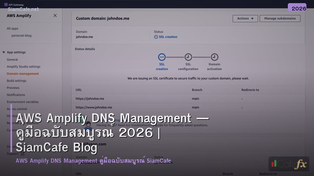 aws amplify dns management
