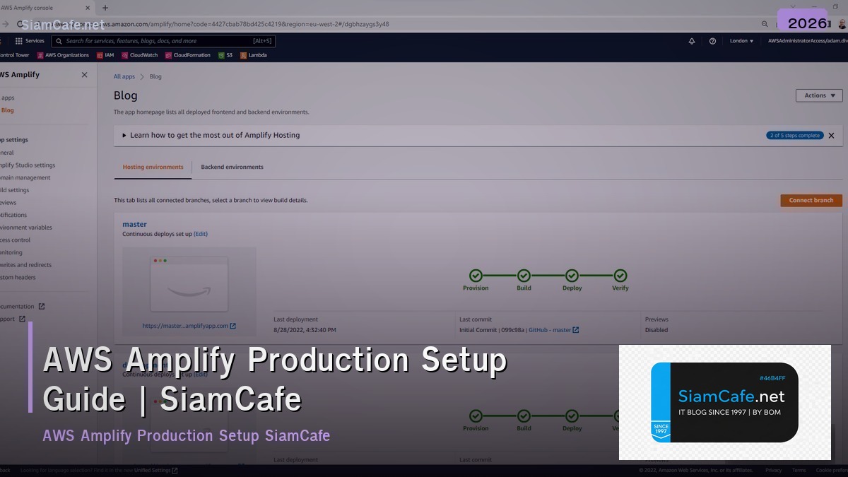 aws amplify production setup guide