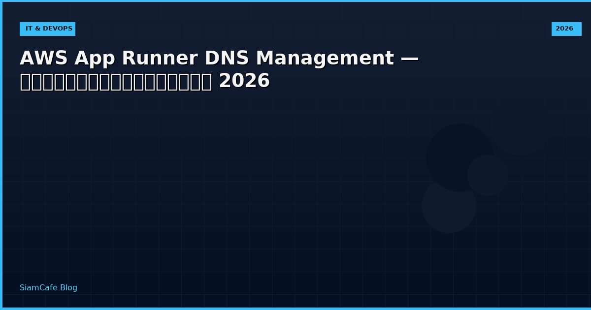 aws app runner dns management