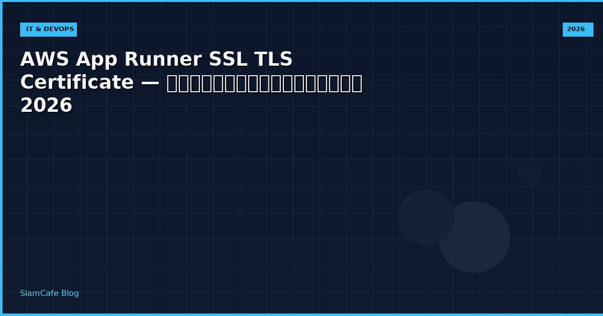 aws app runner ssl tls certificate