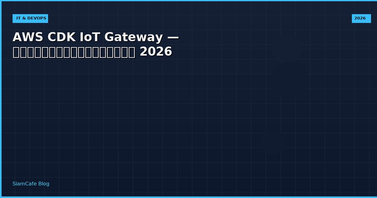 aws cdk iot gateway