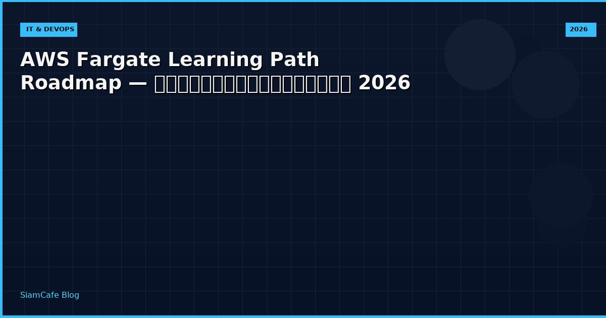 aws fargate learning path roadmap