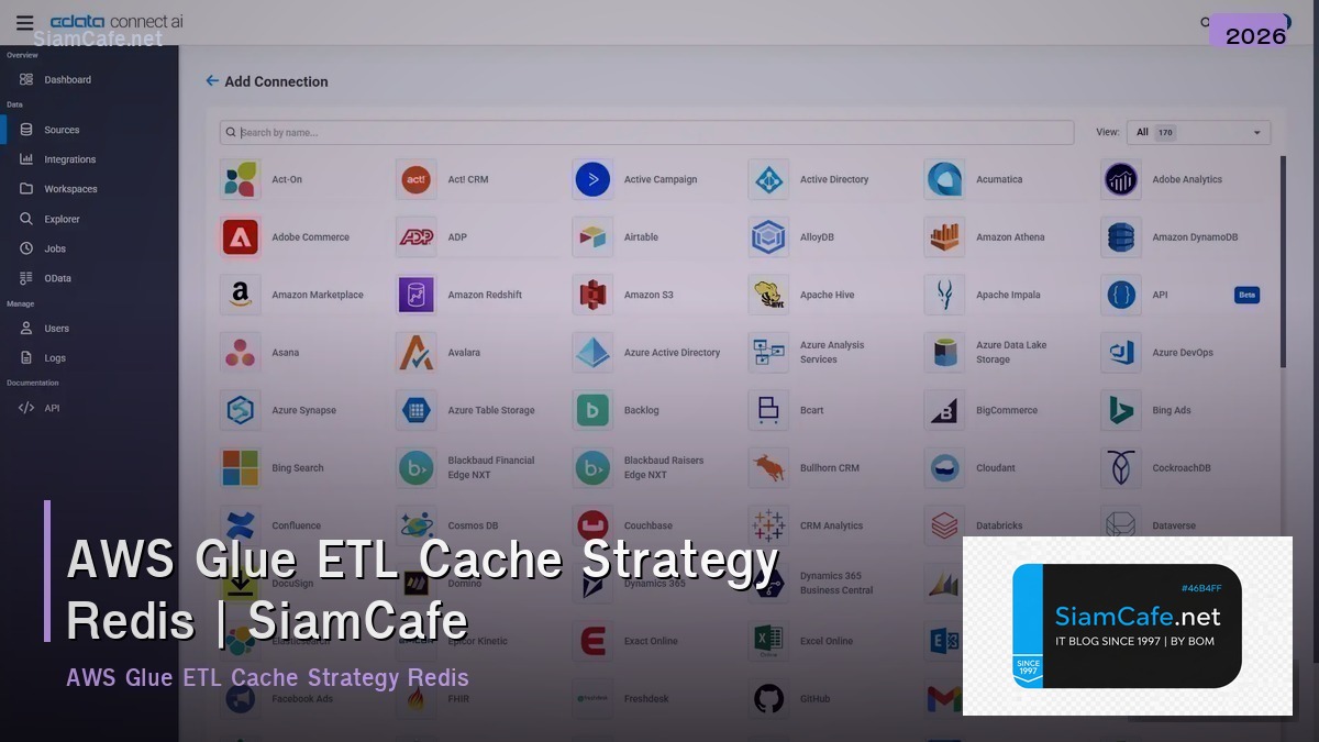 aws glue etl cache strategy redis
