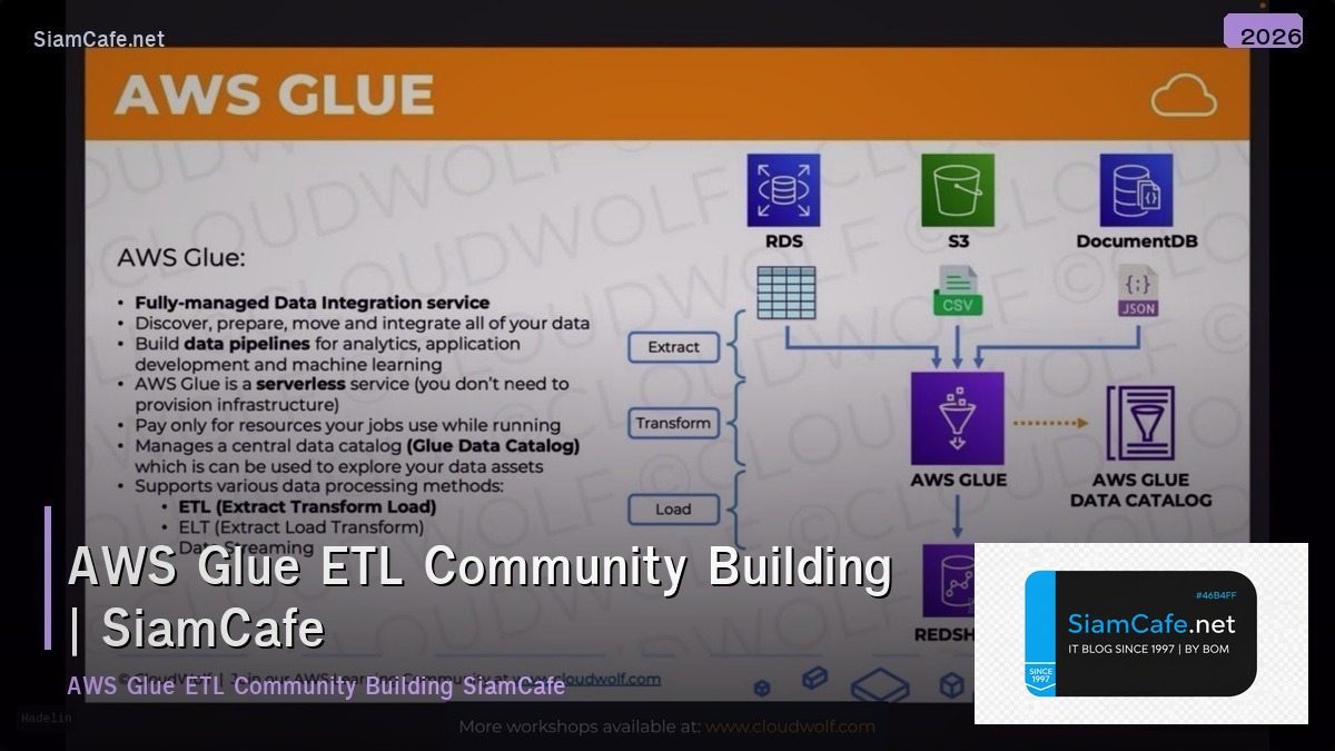 aws glue etl community building
