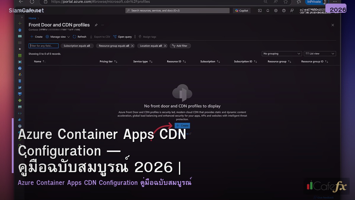 azure container apps cdn configuration