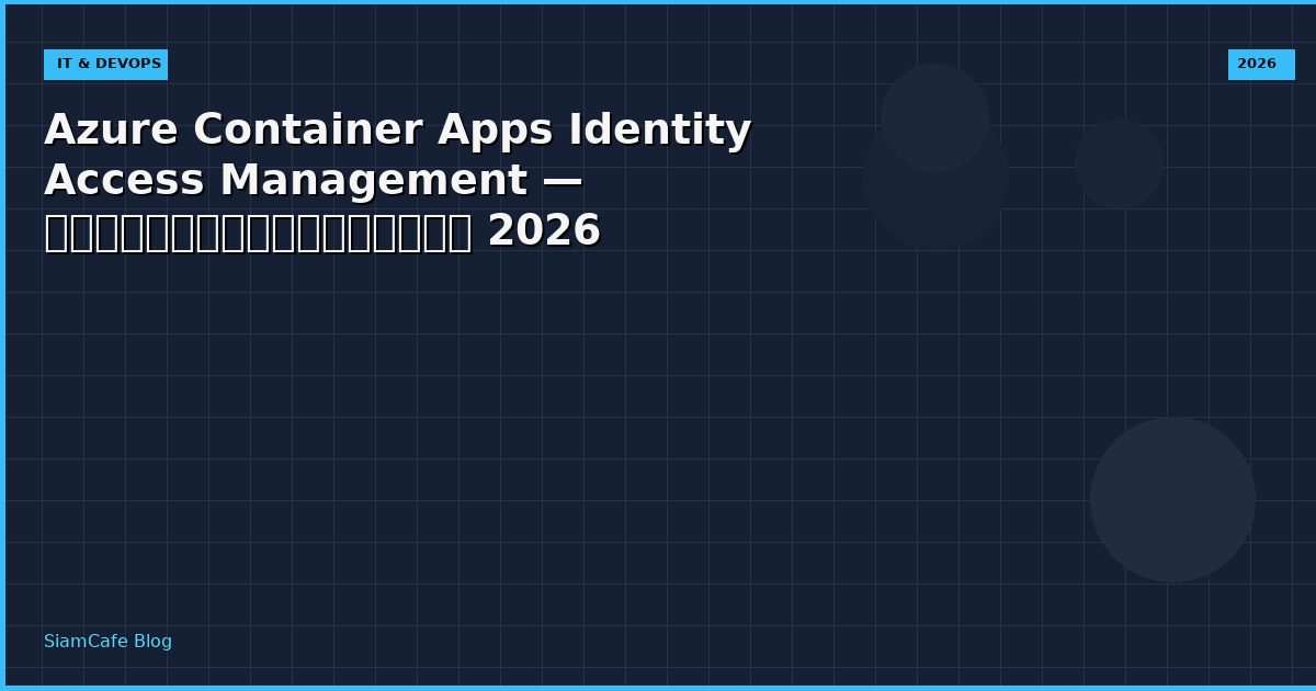 azure container apps identity access management