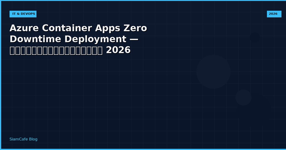 azure container apps zero downtime deployment