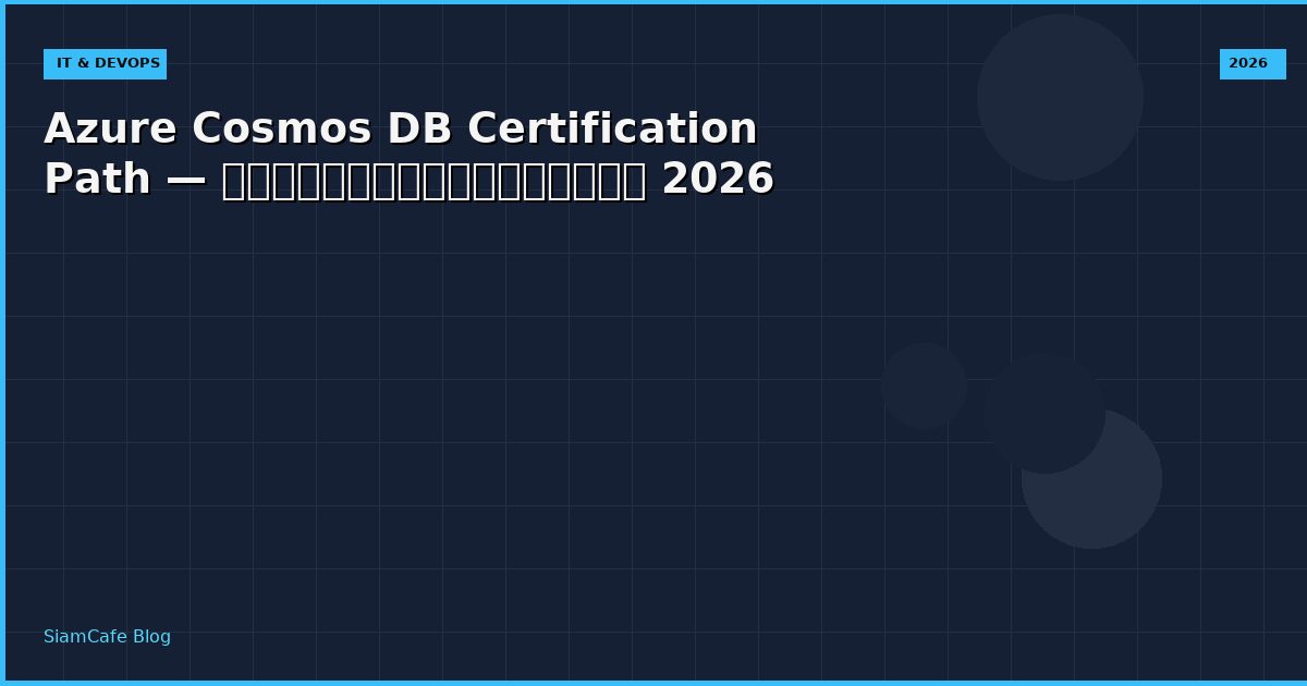 azure cosmos db certification path