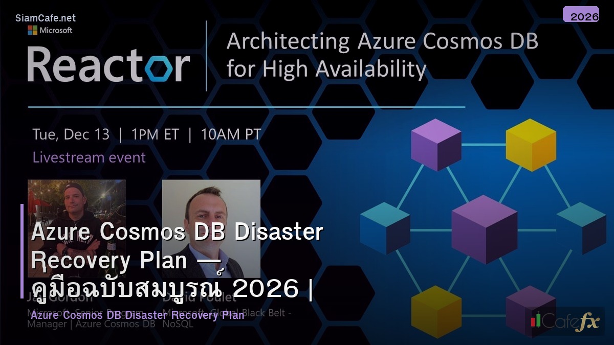 azure cosmos db disaster recovery plan