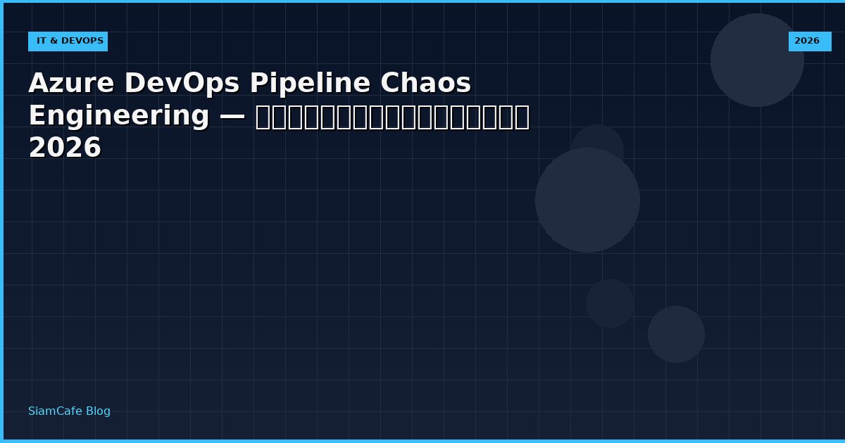 azure devops pipeline chaos engineering