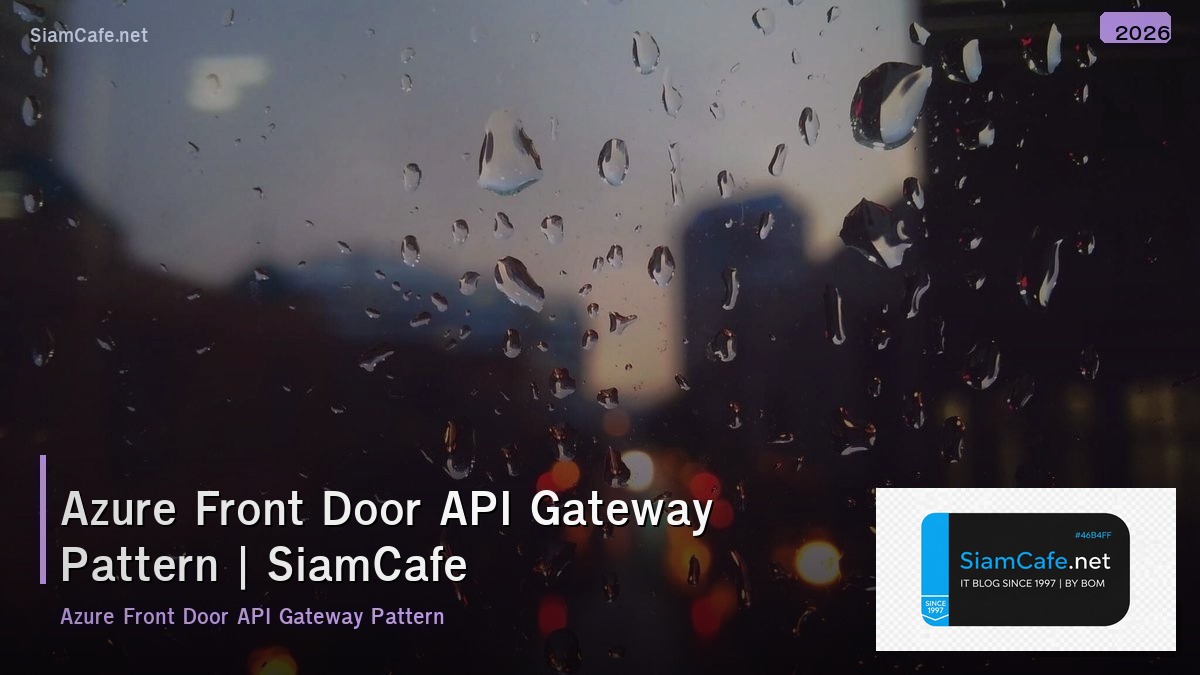 azure front door api gateway pattern