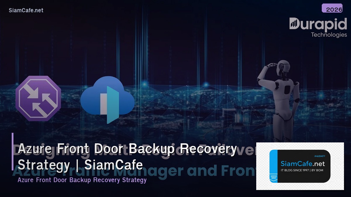 azure front door backup recovery strategy