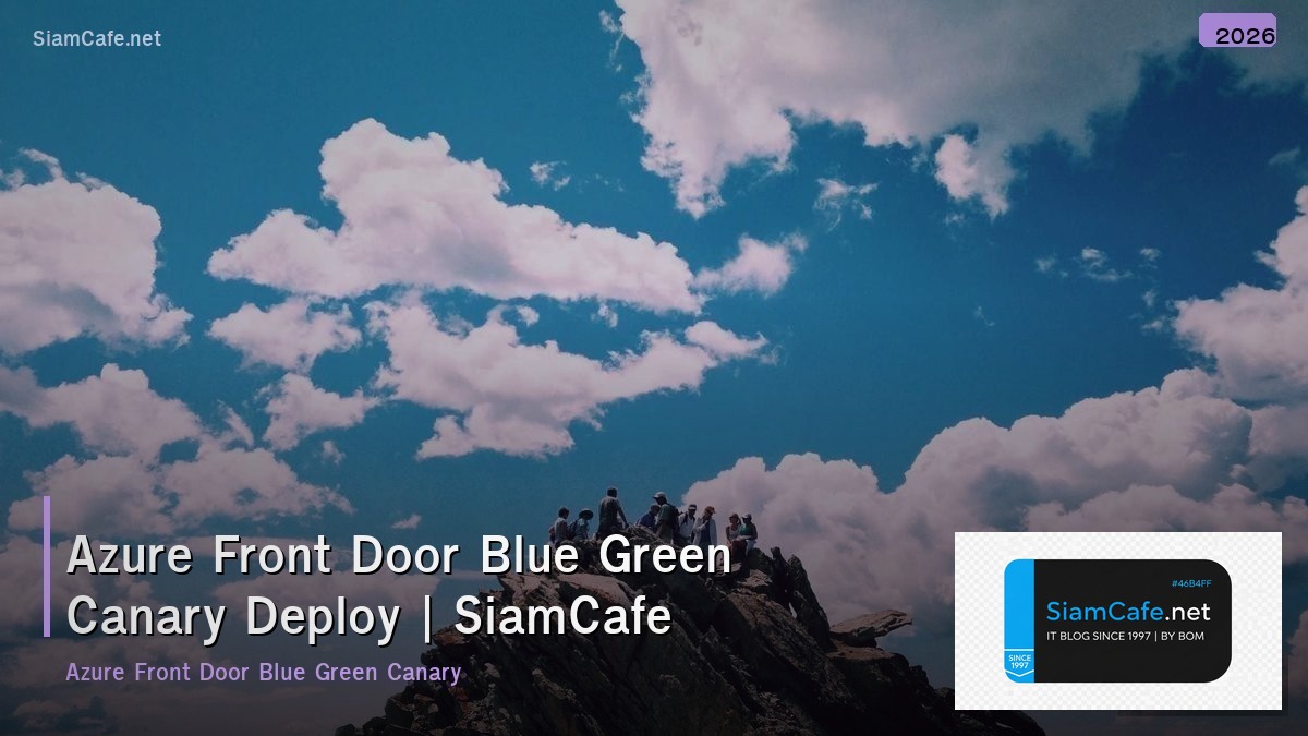 azure front door blue green canary deploy