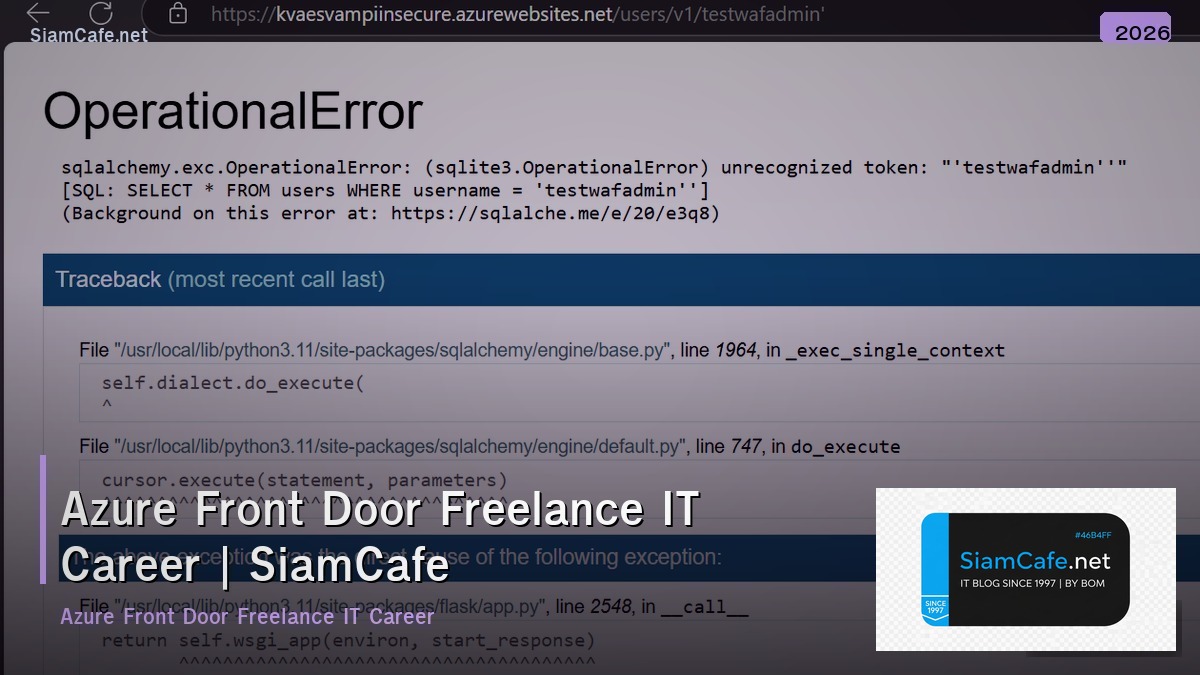 azure front door freelance it career