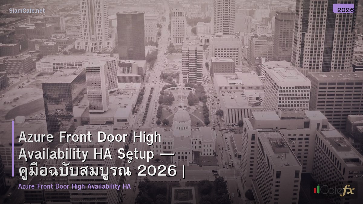 azure front door high availability ha setup