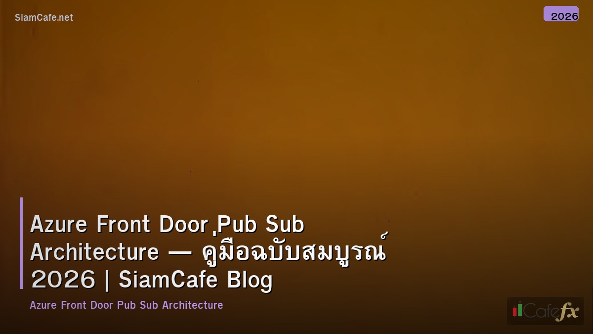 azure front door pub sub architecture