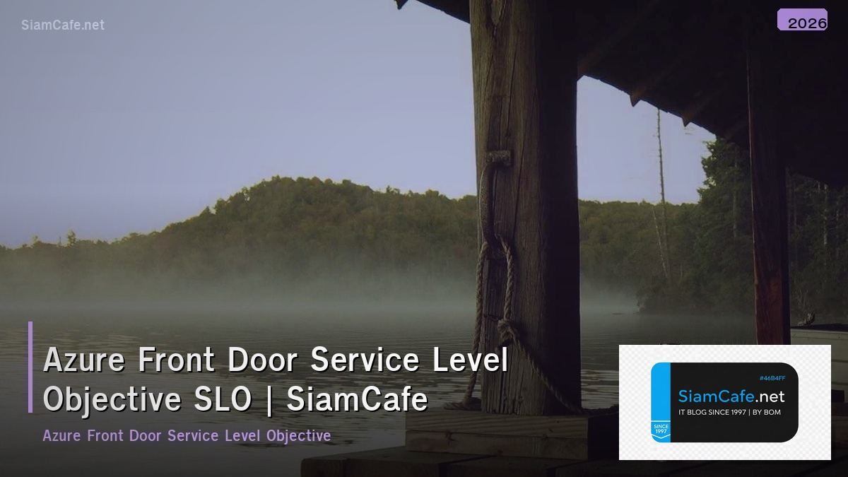 azure front door service level objective slo