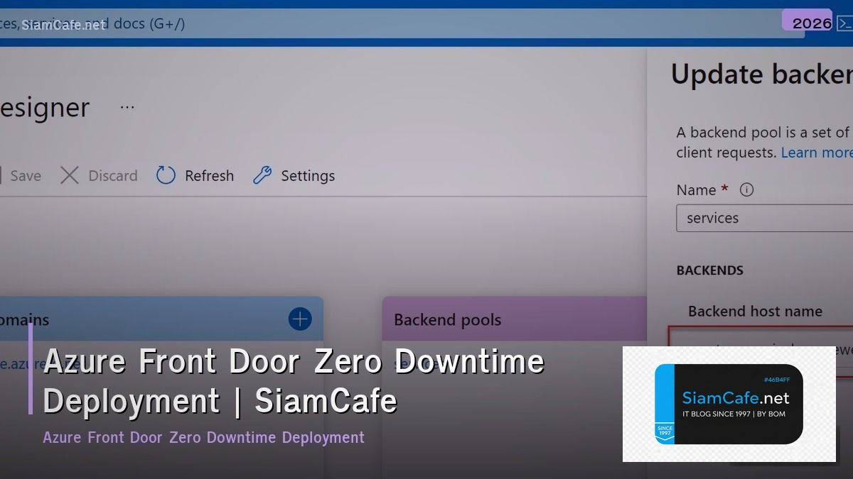 azure front door zero downtime deployment