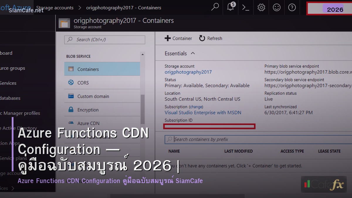 azure functions cdn configuration