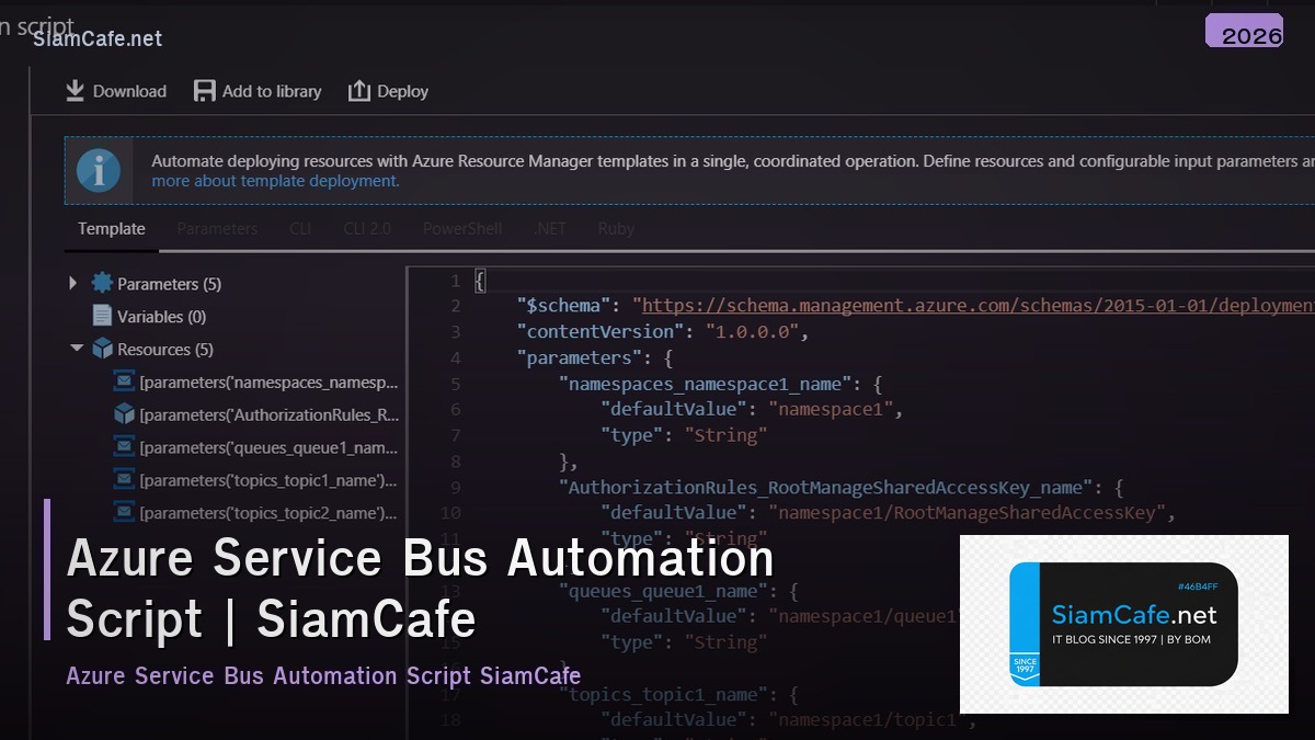 azure service bus automation script