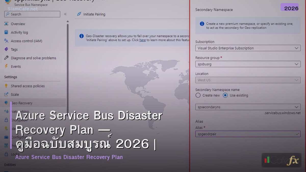azure service bus disaster recovery plan