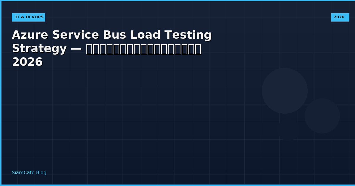 azure service bus load testing strategy