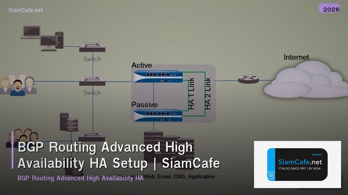 bgp routing advanced high availability ha setup