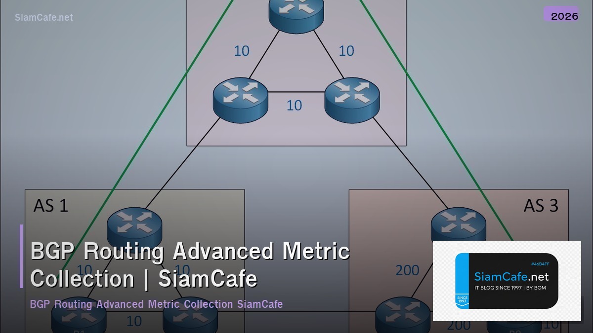 bgp routing advanced metric collection