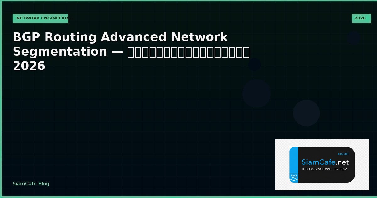 bgp routing advanced network segmentation