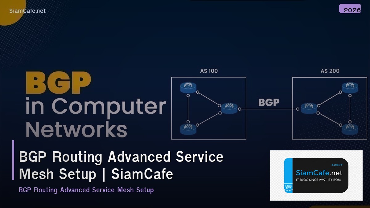 bgp routing advanced service mesh setup