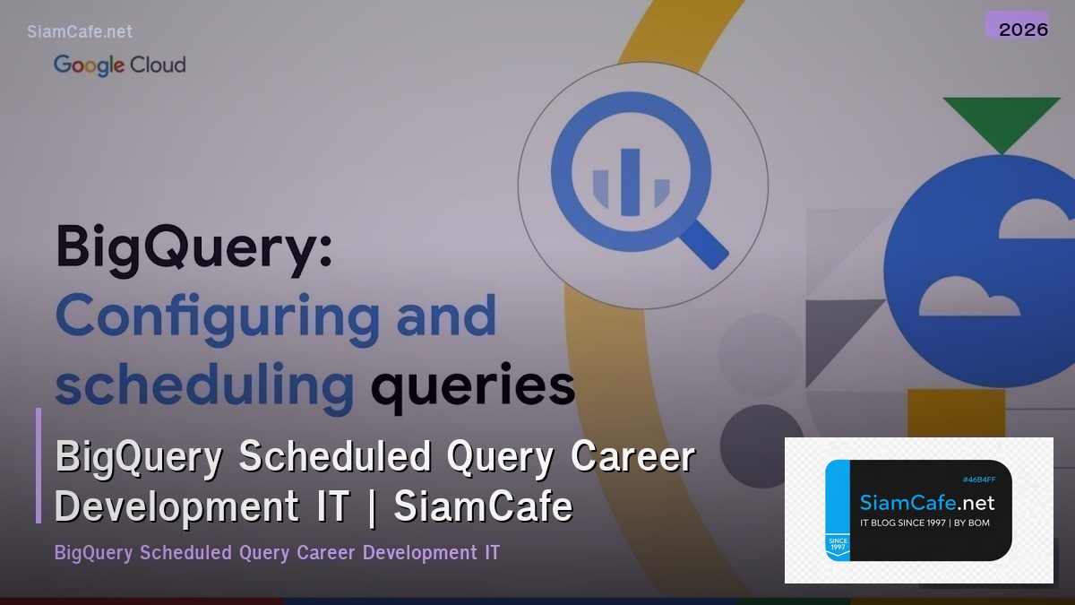bigquery scheduled query career development it
