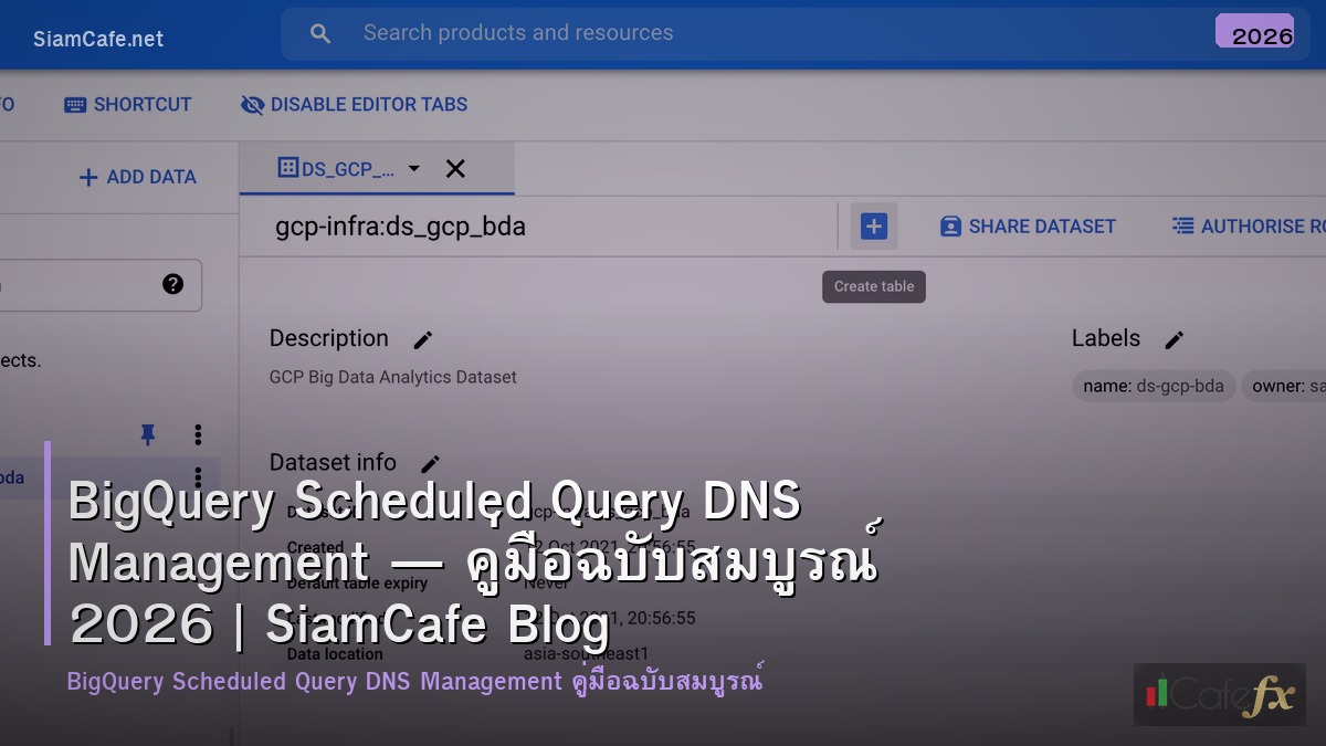 bigquery scheduled query dns management