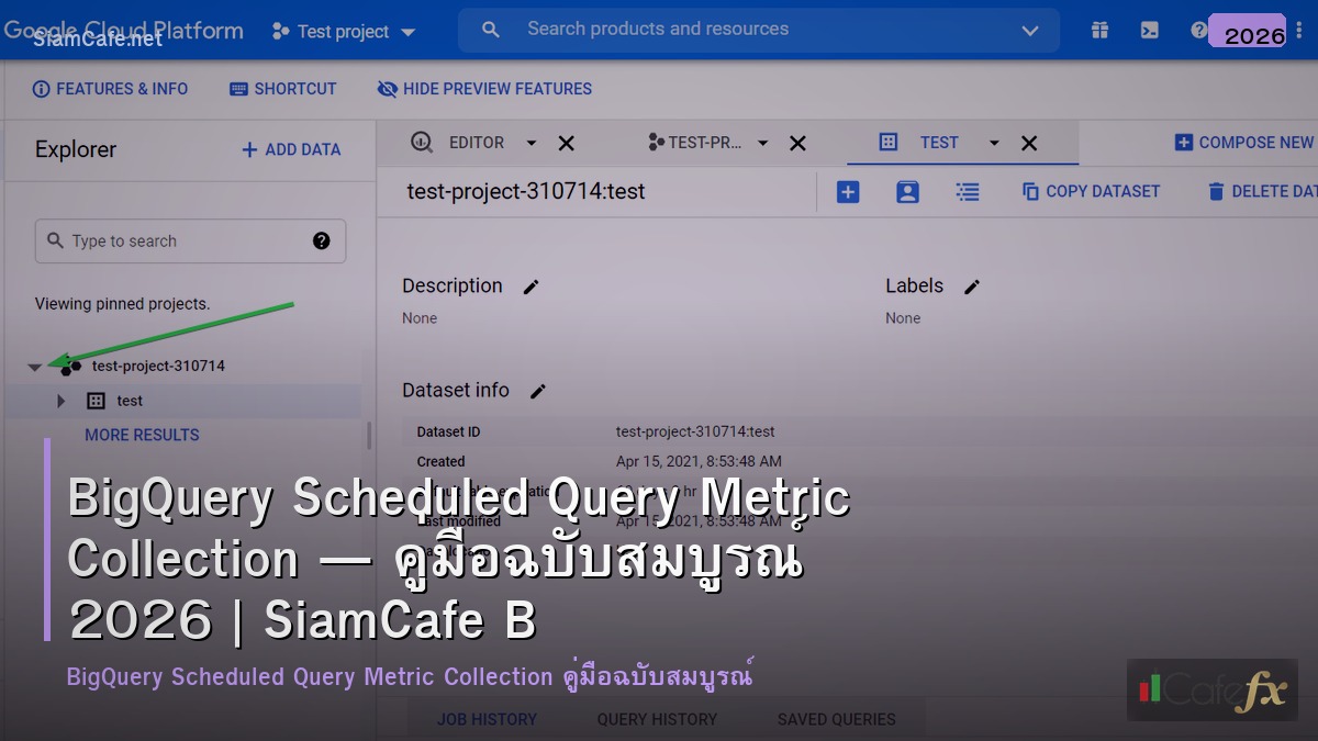 bigquery scheduled query metric collection
