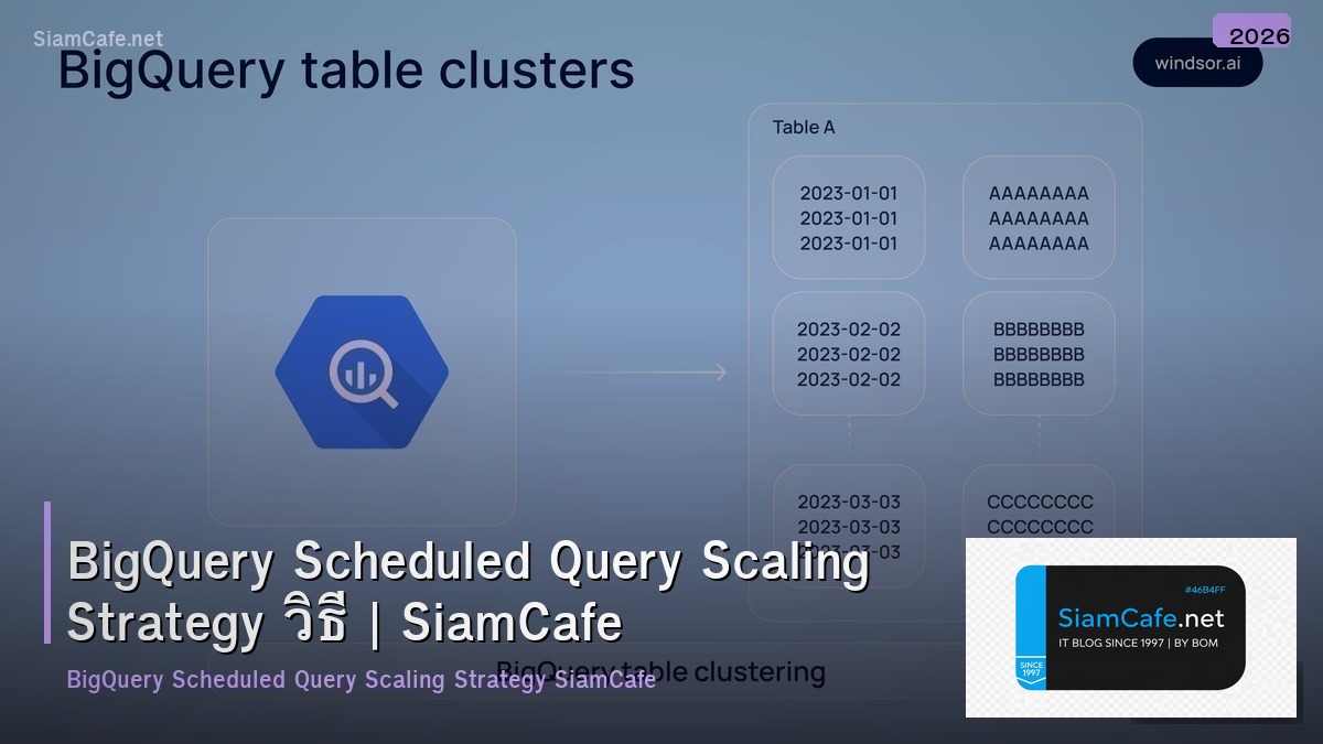 bigquery scheduled query scaling strategy วธ scale
