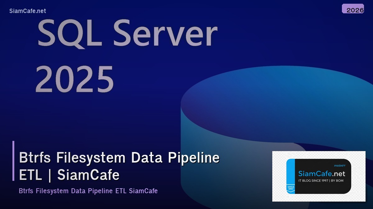 btrfs filesystem data pipeline etl